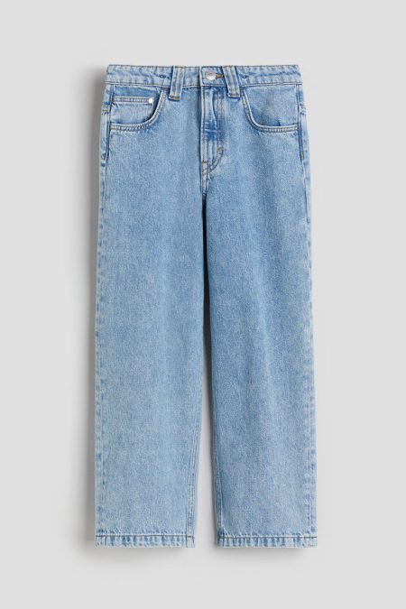 H & M - Baggy Fit Jeans - Blauw