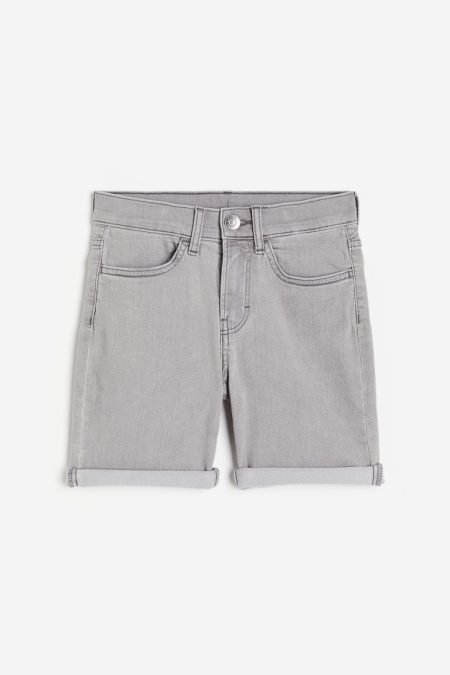 H & M - Denim short - Slim fit - Grijs