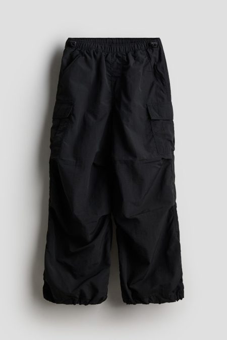 H & M - Nylon parachutebroek - Zwart