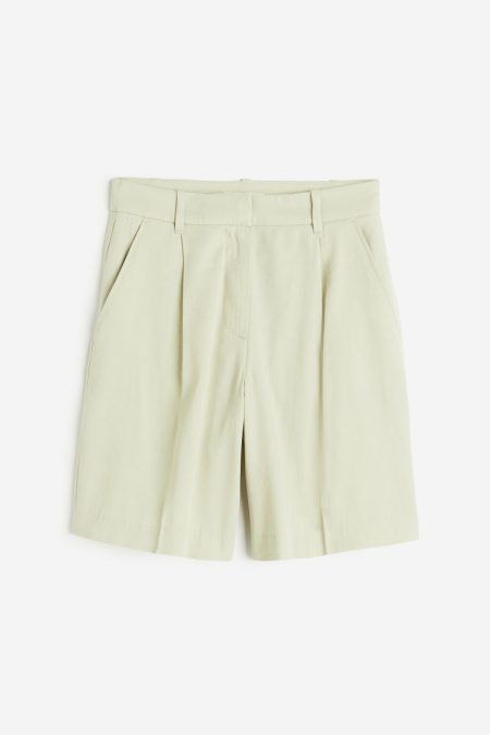 H & M - Bermuda van twill - Groen