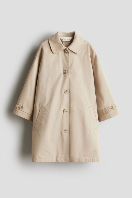 H & M - Katoenen trenchcoat - Beige