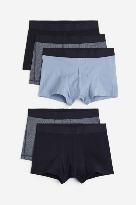 H & M - Set van 5 boxershorts - Trunk - Blauw