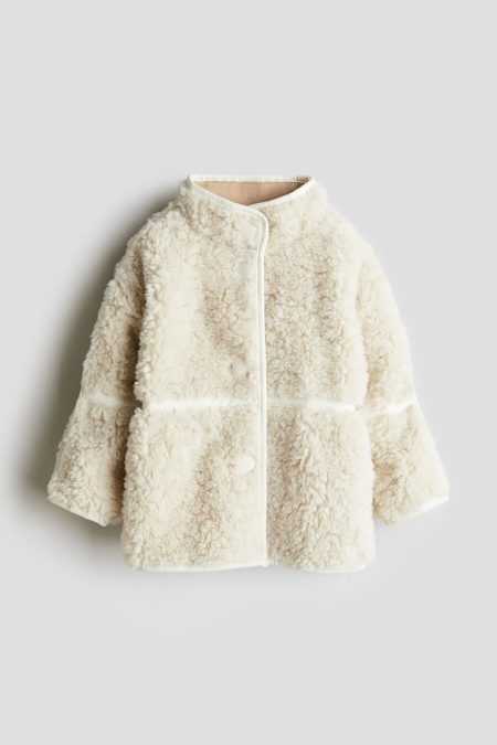 H & M - Fluffy jack - Wit