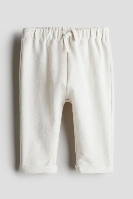 H & M - Joggers van badstof - Wit