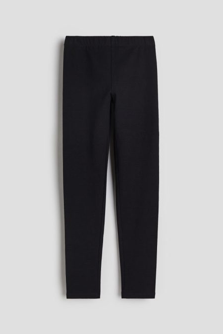 H & M - Katoenen legging - Zwart