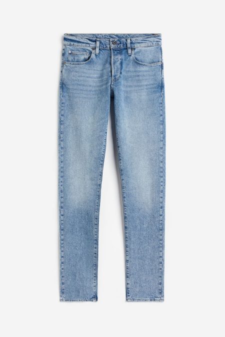 H & M - 3301 Slim Jeans - Blauw