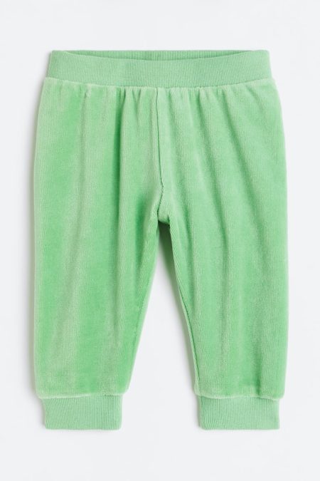 H & M - Velours joggers - Groen