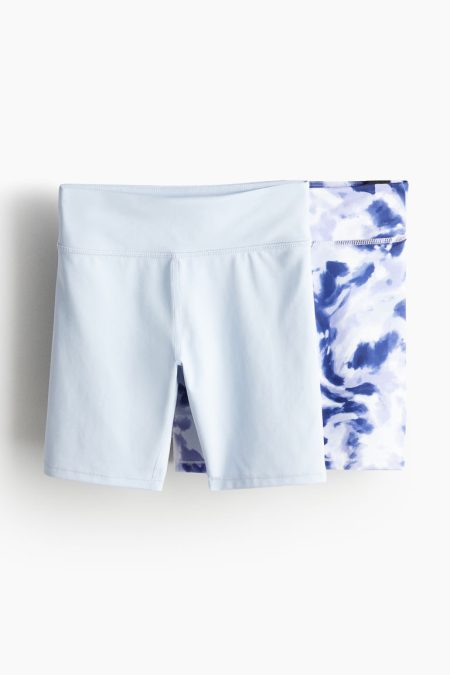 H & M - Set van 2 sportfietsshorts van DryMove™ - Blauw