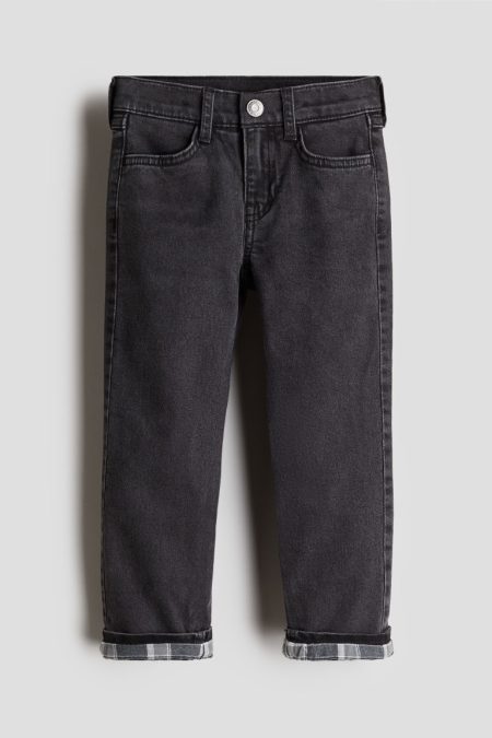 H & M - Slim Fit Lined Jeans - Grijs