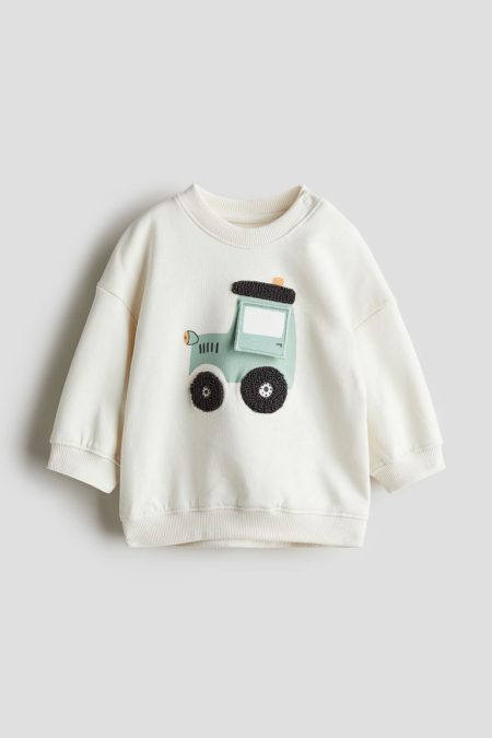 H & M - Sweater met motief - Wit