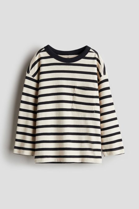 H & M - Shirt met lange mouwen - Zwart