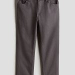 H & M - Broek - Relaxed Tapered Fit - Grijs