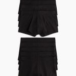 H & M - Set van 10 katoenen boxershorts - Trunk - Zwart