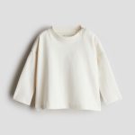 H & M - Katoenen shirt met lange mouwen - Wit