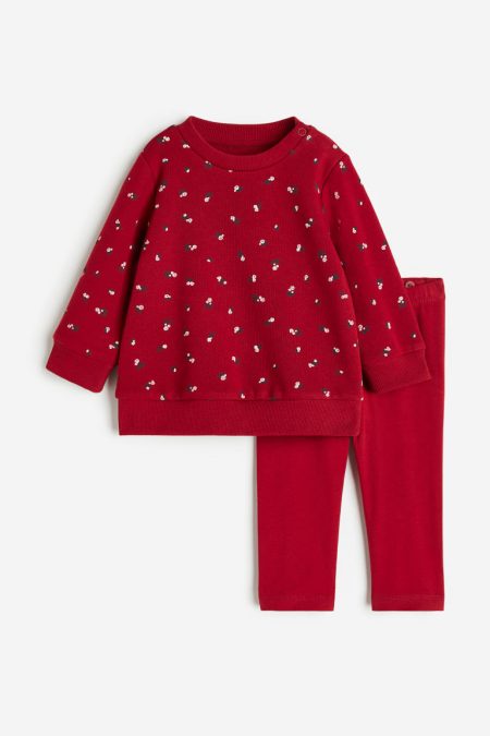 H & M - Tweedelige set - Rood