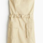 H & M - Bandeaujurk in utilitystijl - Beige