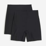 H & M - Set van 2 fietsshorts - Zwart