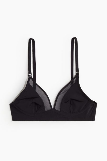 H & M - MAMA Voedings-bh van microvezel - Zwart