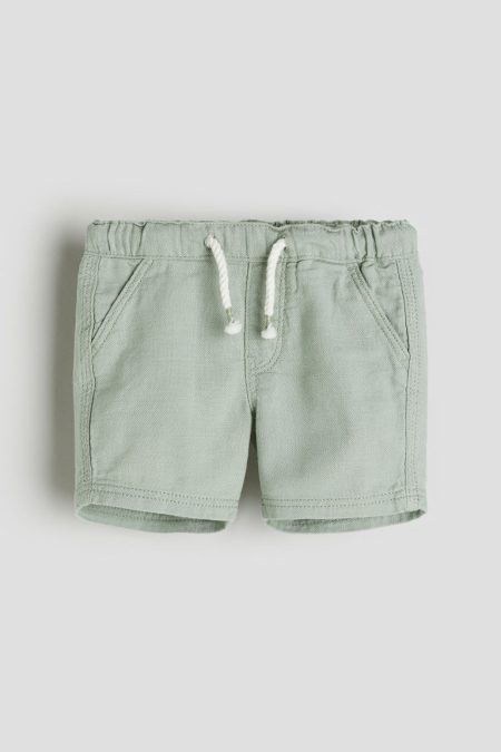 H & M - Katoenen short - Groen