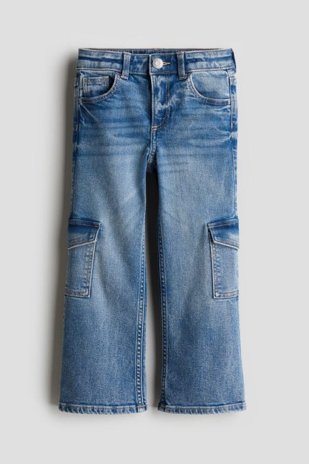 H & M - Bootcut utilityjeans - Blauw