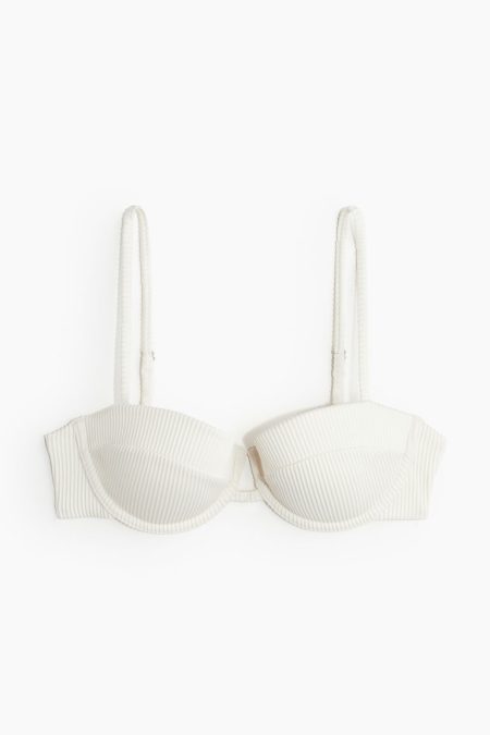 H & M - Padded balconettebikinitop - Wit