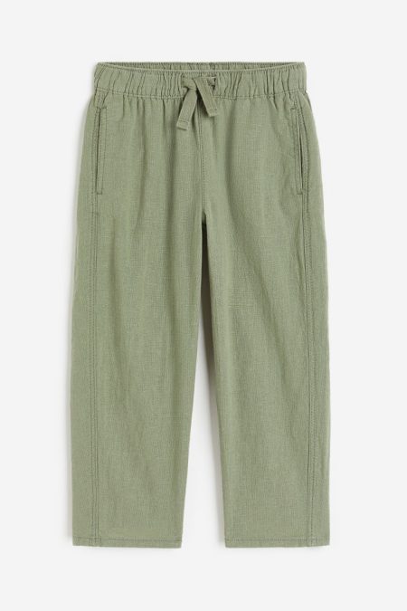 H & M - Joggers - Loose Fit - Groen