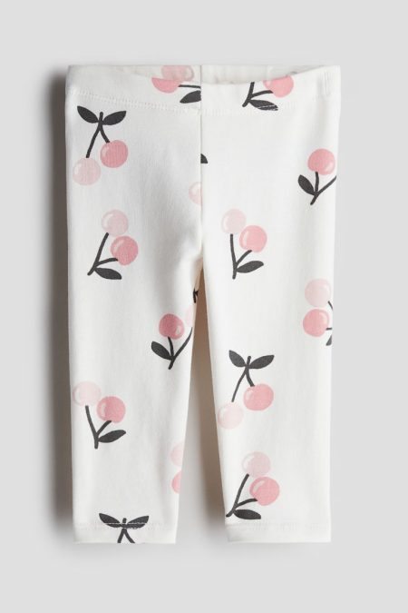 H & M - Katoenen legging - Wit