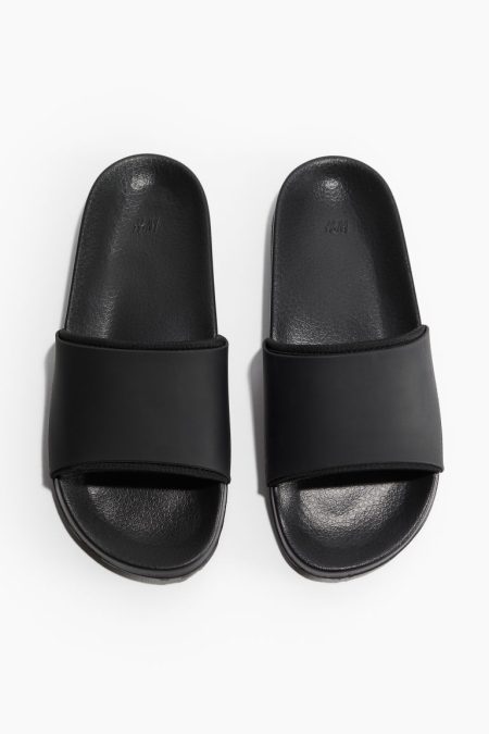 H & M - Badslippers - Zwart