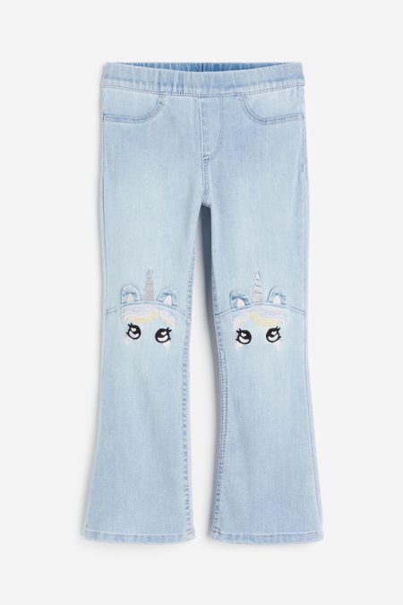 H & M - Superstretch Flared Leg Jeans - Blauw