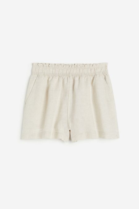 H & M - Linnen short - Beige