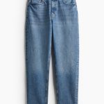 H & M - Slim Mom High Ankle Jeans - Blauw