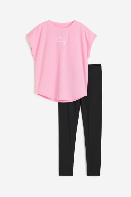 H & M - Tweedelige sportset van DryMove™ - Roze