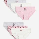 H & M - Set van 7 katoenen slips - Roze