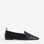 H & M - Suède loafers - Zwart