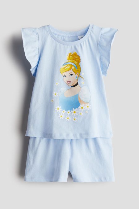 H & M - Pyjama met print - Blauw