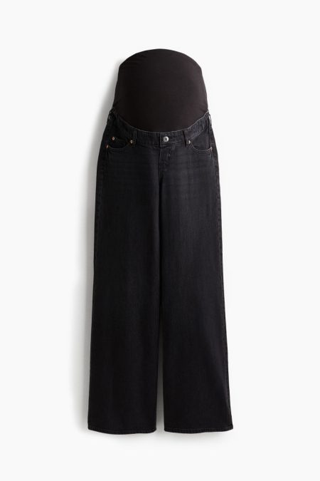 H & M - MAMA Wide jeans - Grijs