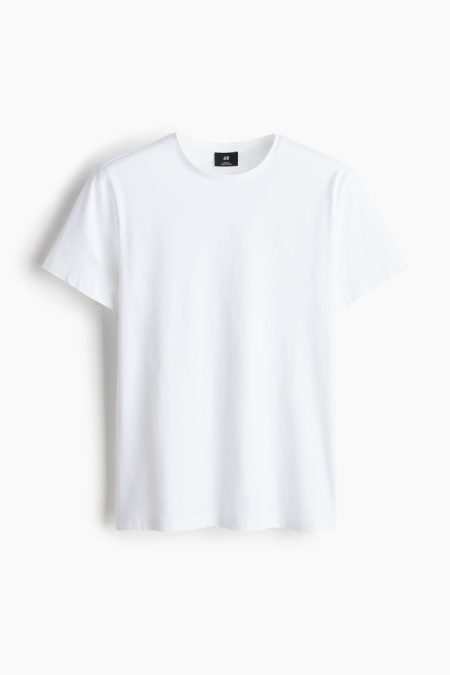 H & M - T-shirt - Slim Fit - Wit