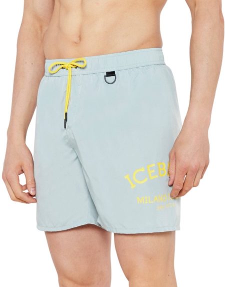 Iceberg Basic Zwembroek Heren Lichtblauw - Maat L - Kleur: LichtblauwGeel | Soccerfanshop