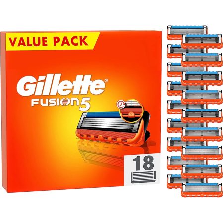 Gillette Gillette Fusion 5 18 Pack - Scheermesjes voor langdurig glad resultaat