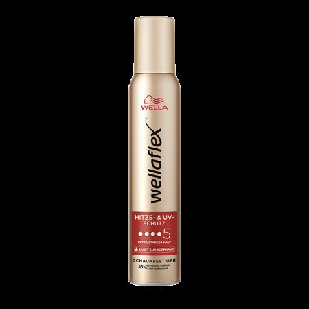 Wella Wellaflex Heat & UV Protection Ultra Sterk 5 Mousse 200 ml