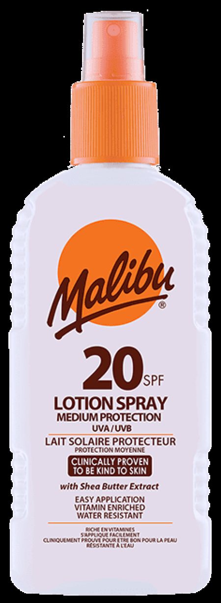 Malibu MALIBU 200ML SPF 20 LOTION SPRAY