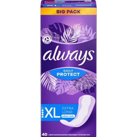 Always Always Daily Protect Inlegkruisjes Extra Long 40 stuks