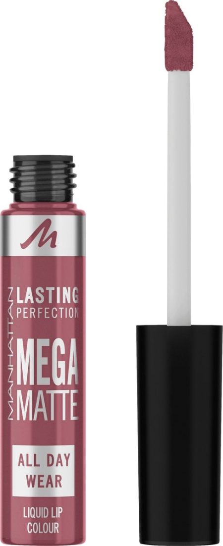 Manhattan Manhattan Lippenstift Liquid Lasting Perfection Mega Matte 210 Central Pink