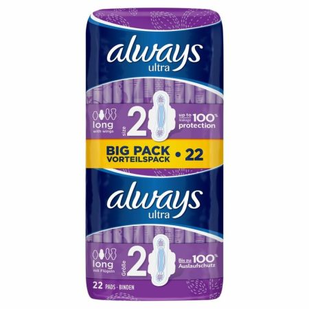 Always Always Ultra Long Maandverband met vleugels - 22 stuks