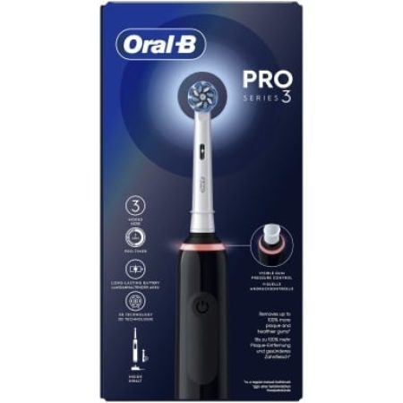 Oral B Oral-B Pro 3 Series 3 Elektrische Tandenborstel + Extra borstel. Zwart