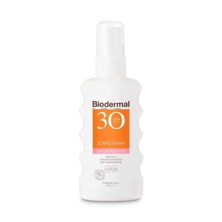 Biodermal Biodermal Zonnebrand Spray SPF 30 voor Gevoelige Huid - 175 ml | Hoge Bescherming & Hydratatie