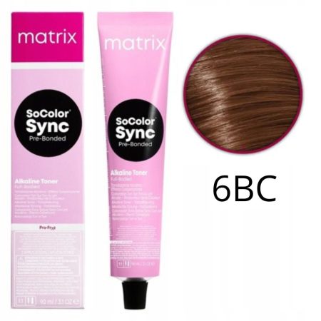 Matrix Matrix - SuperSync Pre-Bonded - 6BC/6.54 Donker Blond Bruin Koper Alkaline Demi - 90ml