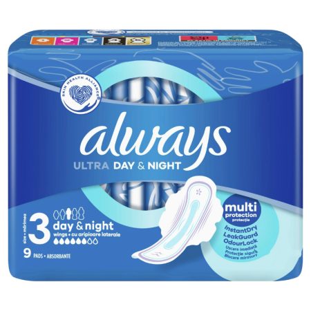 Always Always Maandverband Ultra Day & Night 9St