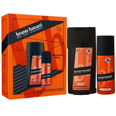 Bruno Banani Bruno Banani - Absolute Man - Set - Douchegel Flacon 250 ml & Deodorant Bodyspray 150 ml
