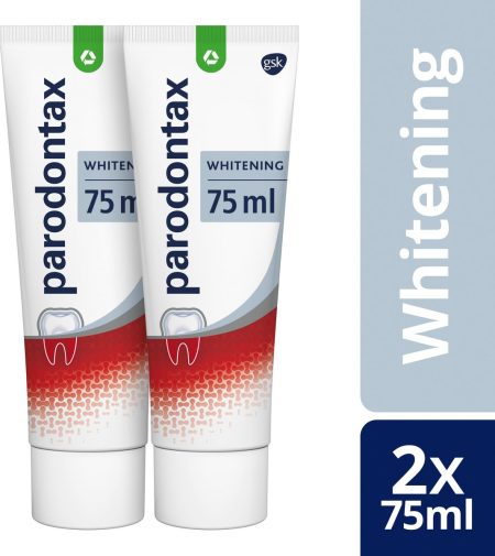 Parodontax Parodontax Tandpasta Whitening tegen Bloedend Tandvlees 2 x 75 ml